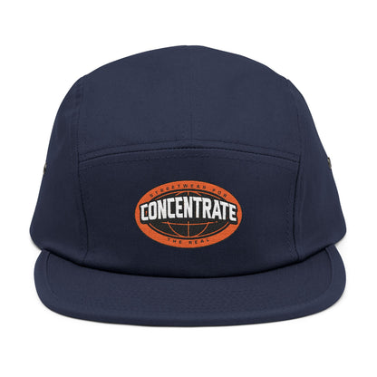 Concentrate Collective Streetwear- The Real - 5 Panel Cap Embroidered Logo