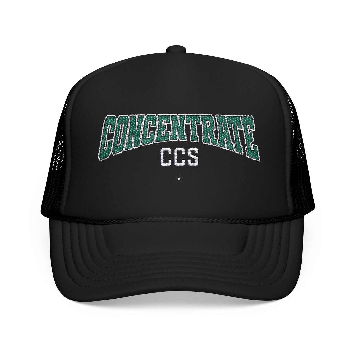 Concentrate Collective Streetwear - Drop Out - Foam Trucker Cap Embroidered Logo