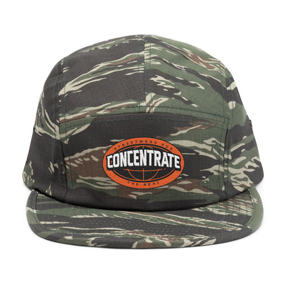 Concentrate Collective Streetwear- The Real - 5 Panel Cap Embroidered Logo
