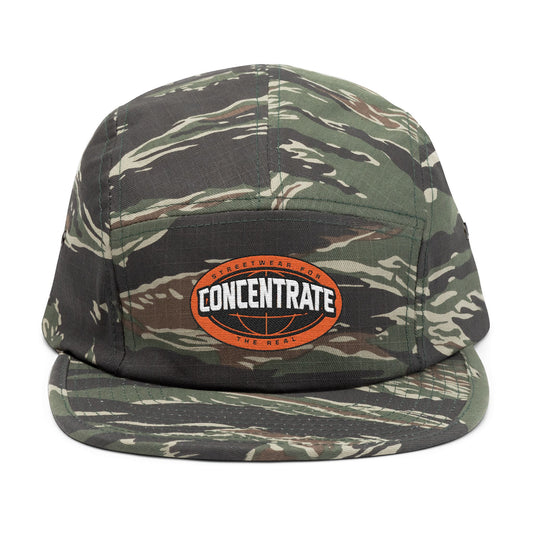 Concentrate Collective Streetwear- The Real - 5 Panel Cap Embroidered Logo
