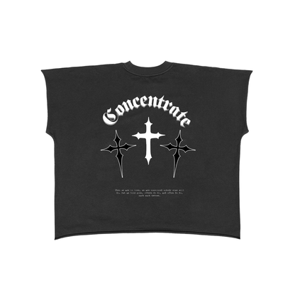 Concentrate Streetwear - Crossed - 280gsm Raw Edge Boxy Non-Shrink T-Shirt