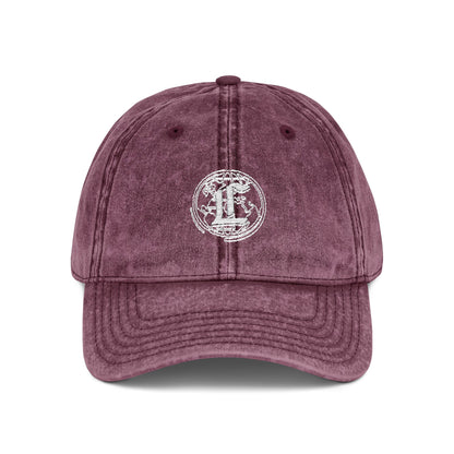 Concentrate Collective Streetwear - Vintage Cap Embroidered White Logo