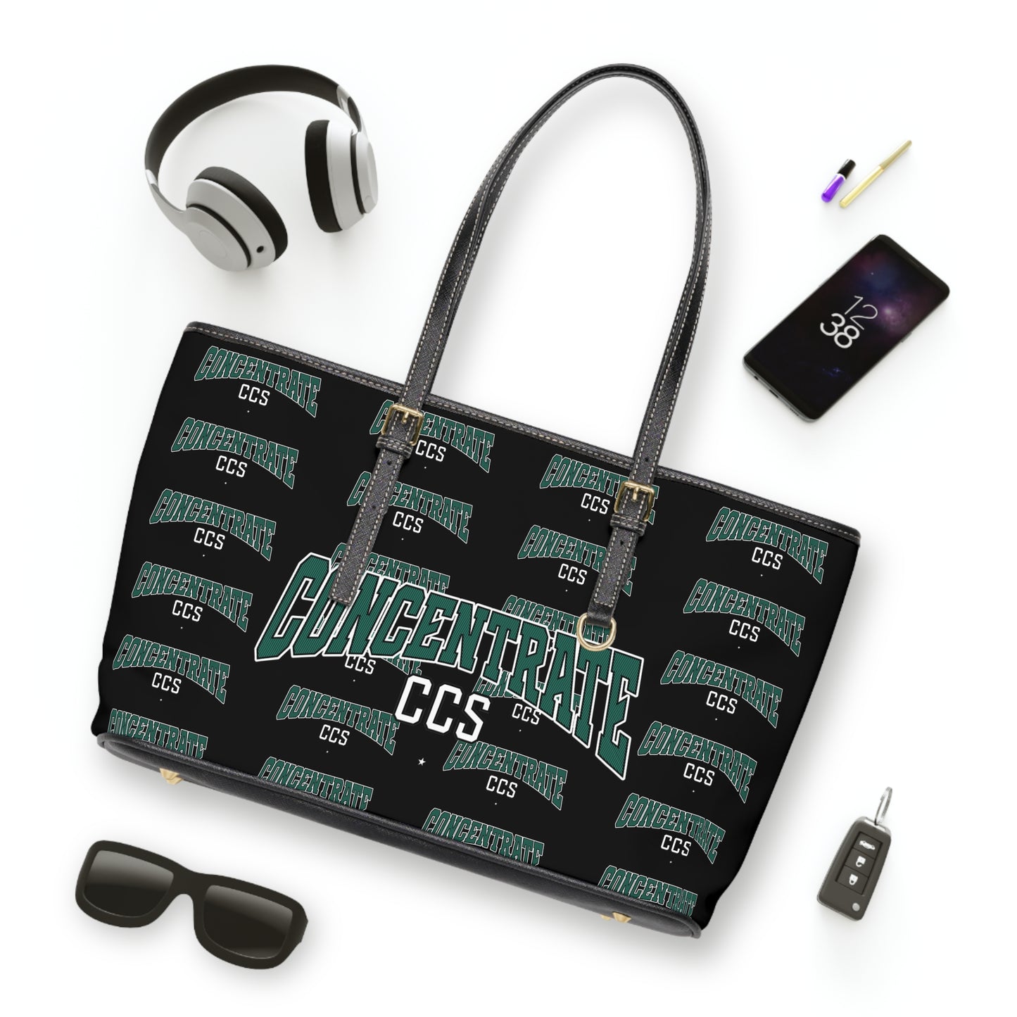 Concentrate Collective Streetwear - Drop Out - Large Female Leather Shoulder Bag