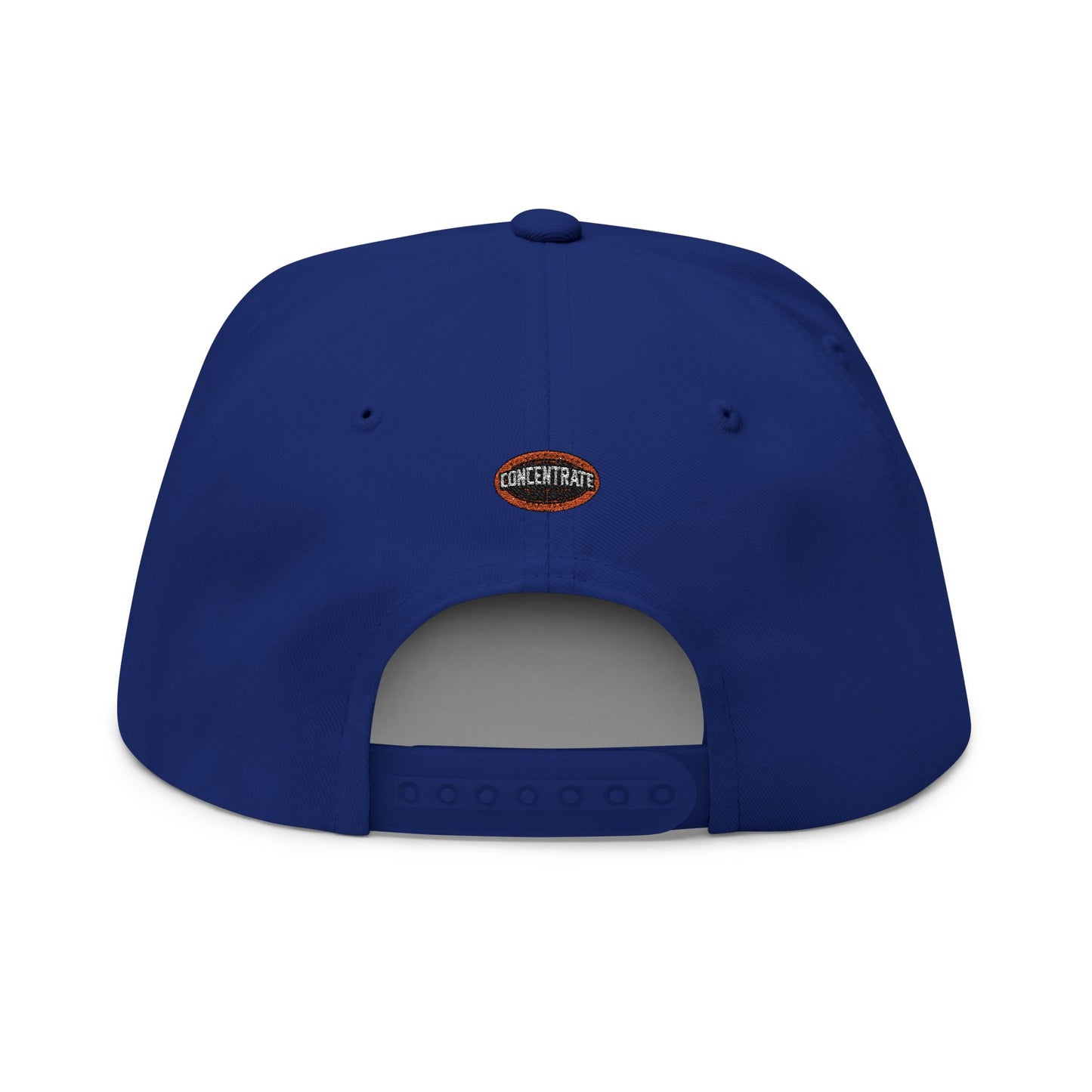 Concentrate Collective Streetwear - The Real - Flat Bill Snap Back Cap Embroidered Logo