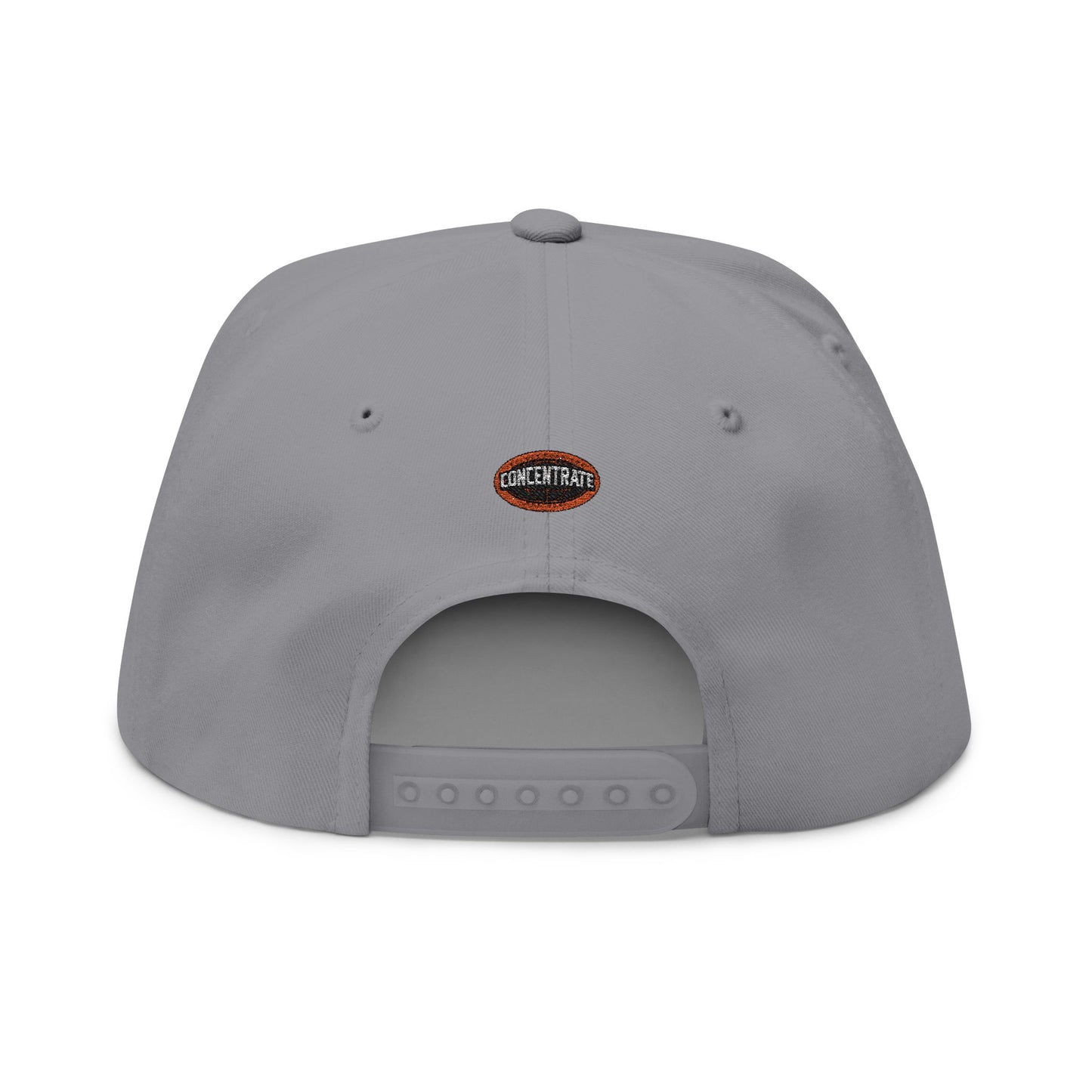 Concentrate Collective Streetwear - The Real - Flat Bill Snap Back Cap Embroidered Logo