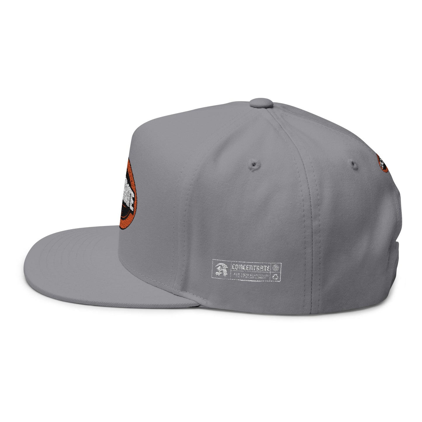 Concentrate Collective Streetwear - The Real - Flat Bill Snap Back Cap Embroidered Logo