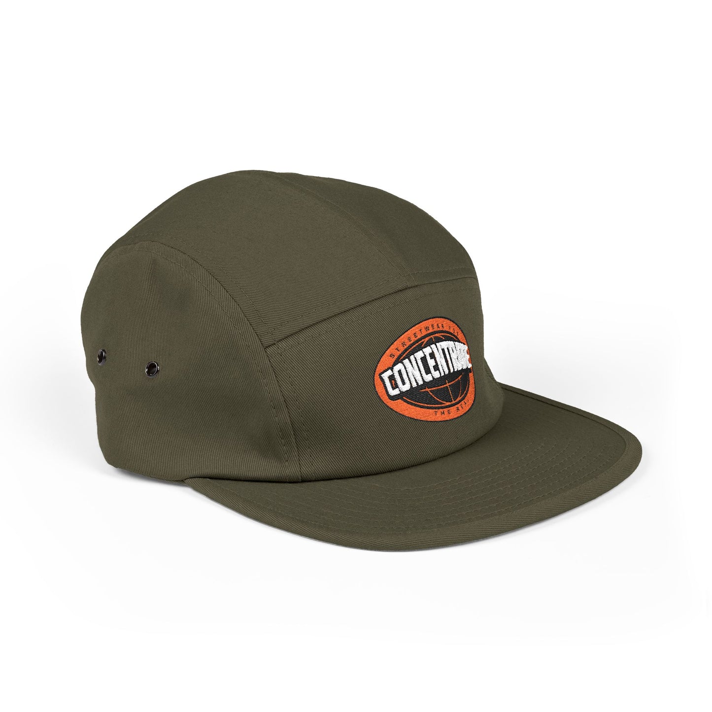 Concentrate Collective Streetwear- The Real - 5 Panel Cap Embroidered Logo