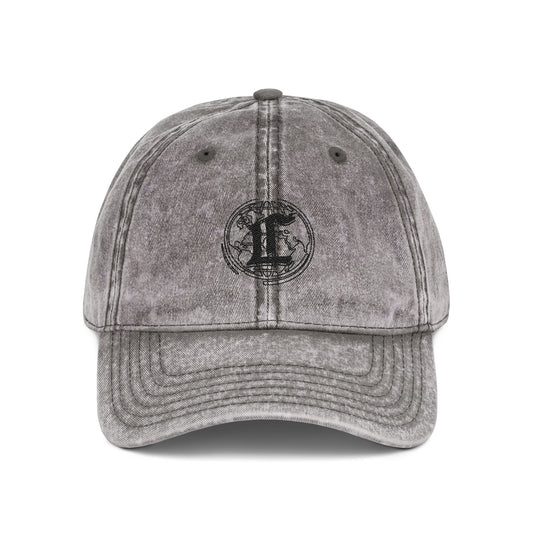Concentrate Collective Streetwear- Vintage Cap Embroidered Black Logo