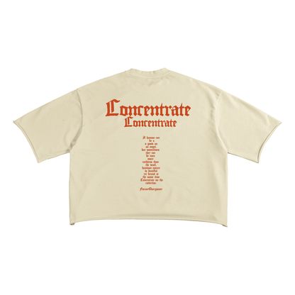 Concentrate Streetwear - The Prayer - 270gsm French Terry Raw Edge T-Shirt