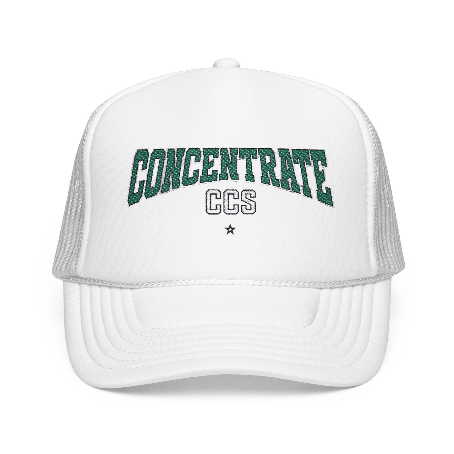 Concentrate Collective Streetwear - Drop Out - Foam Trucker Cap Embroidered Logo