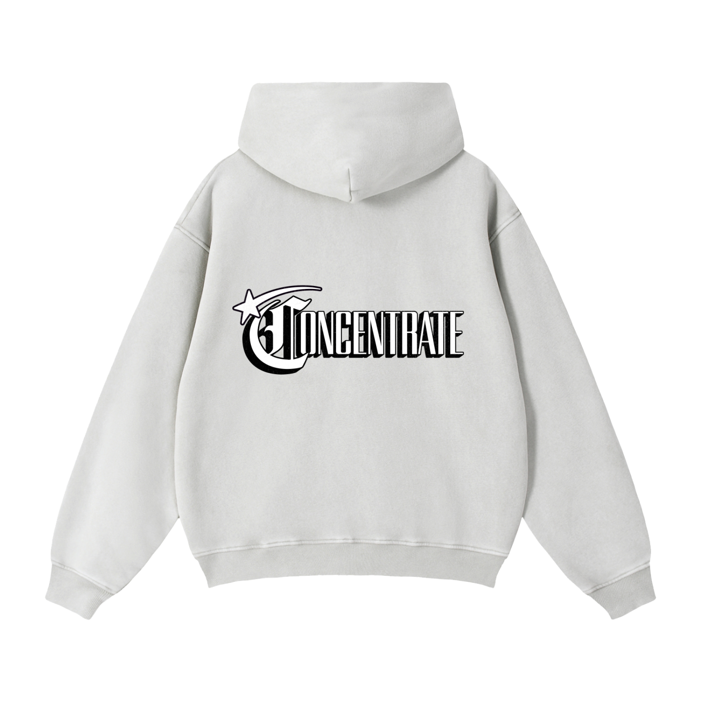 Concentrate Streetwear - Starry Sea - 355gm Zip-Through Boxy Fleece Hoodie