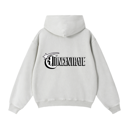 Concentrate Streetwear - Starry Sea - 355gm Zip-Through Boxy Fleece Hoodie