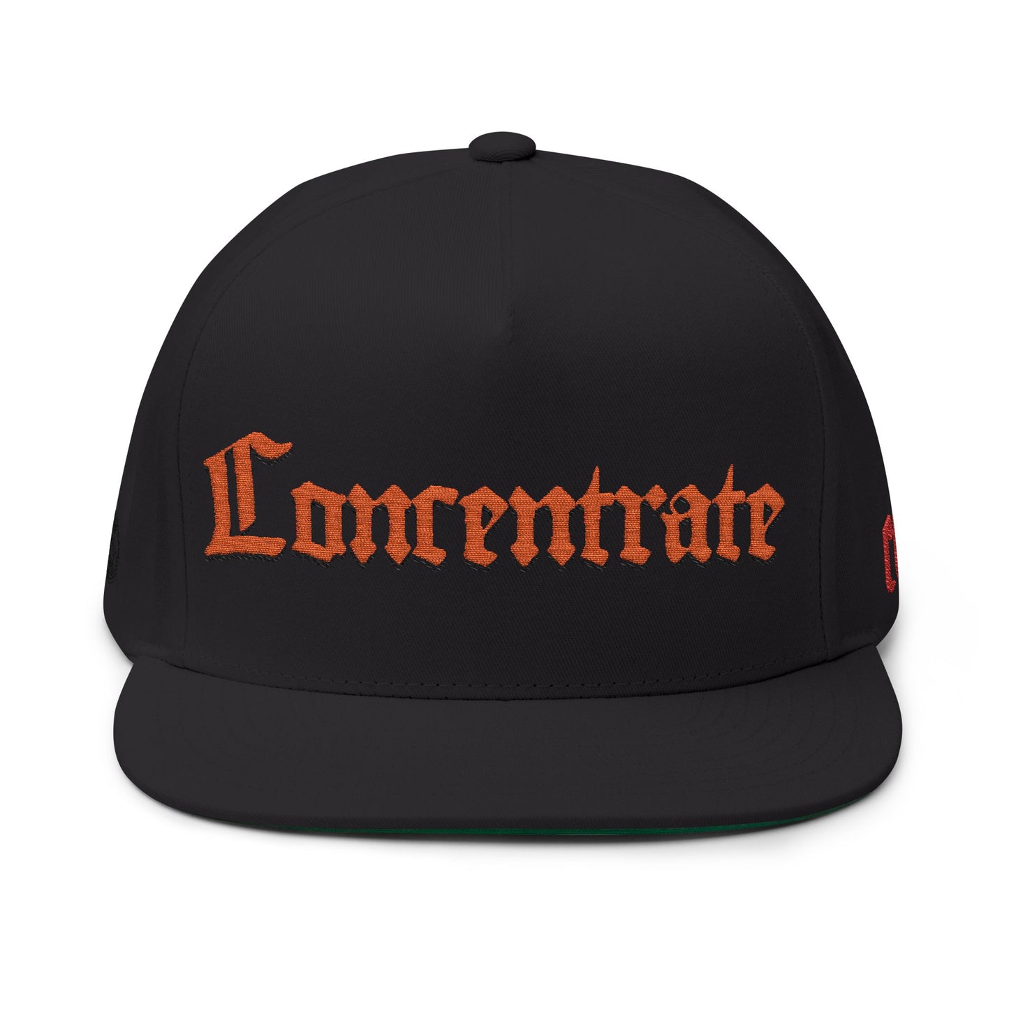 Concentrate Streetwear - C Red - Flat Bill Cap (Embroidery)