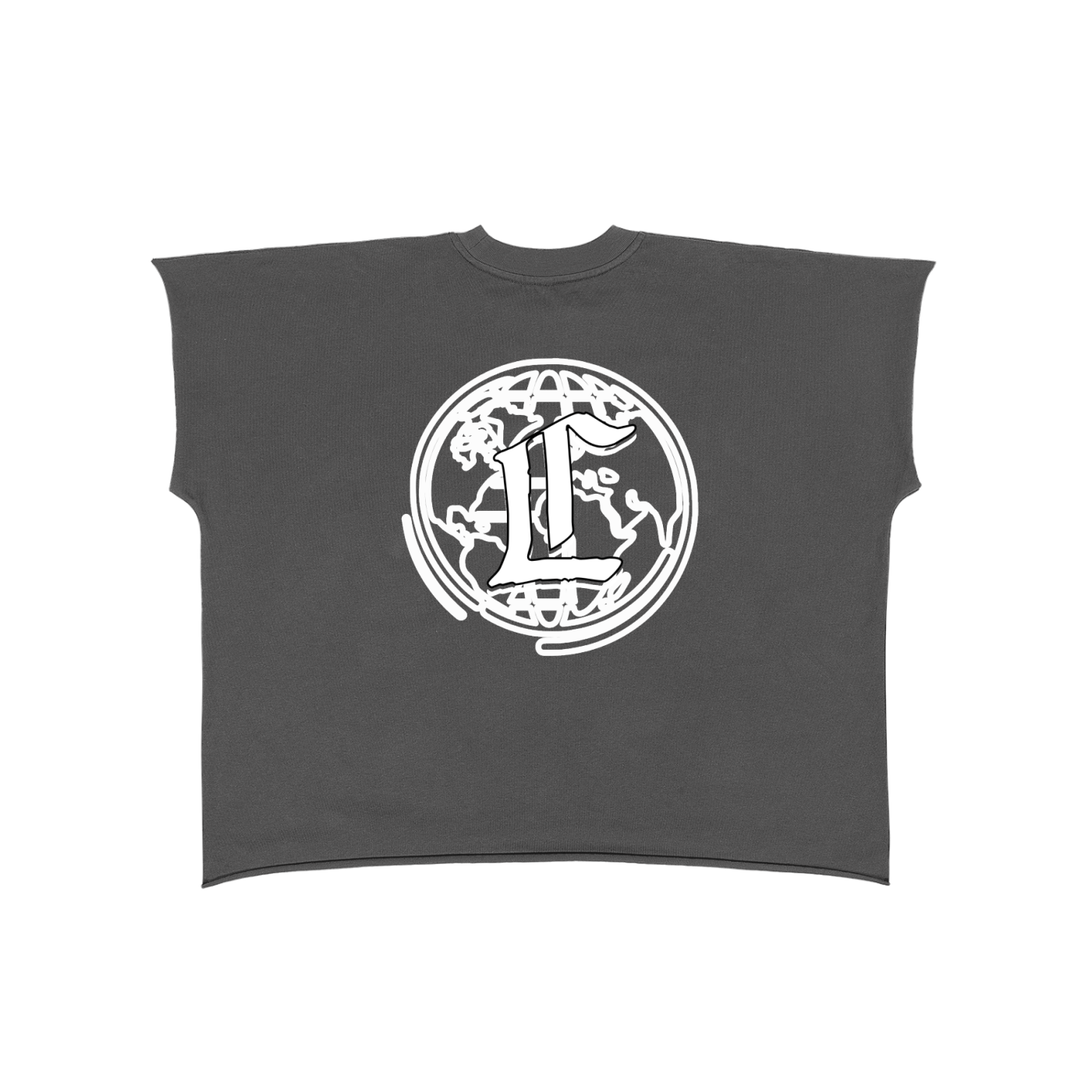 Concentrate Streetwear - CCS - 280gsm Raw Edge Boxy None Sleeve T-Shirt