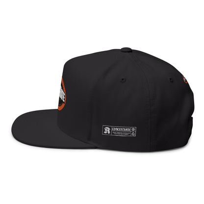 Concentrate Collective Streetwear - The Real - Flat Bill Snap Back Cap Embroidered Logo