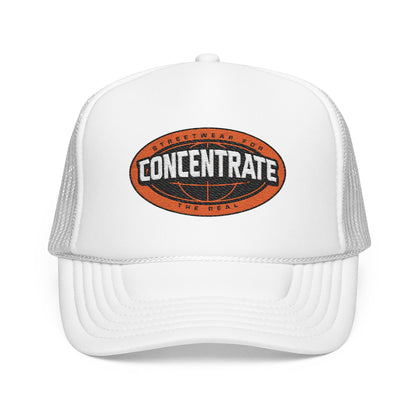 Concentrate Collective Streetwear - The Real - Foam Trucker Hat Embroidered logo