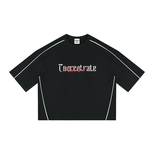 Concentrate Streetwear - Splatter - 276gsm Unisex Heavyweight Boxy Piping T-Shirt