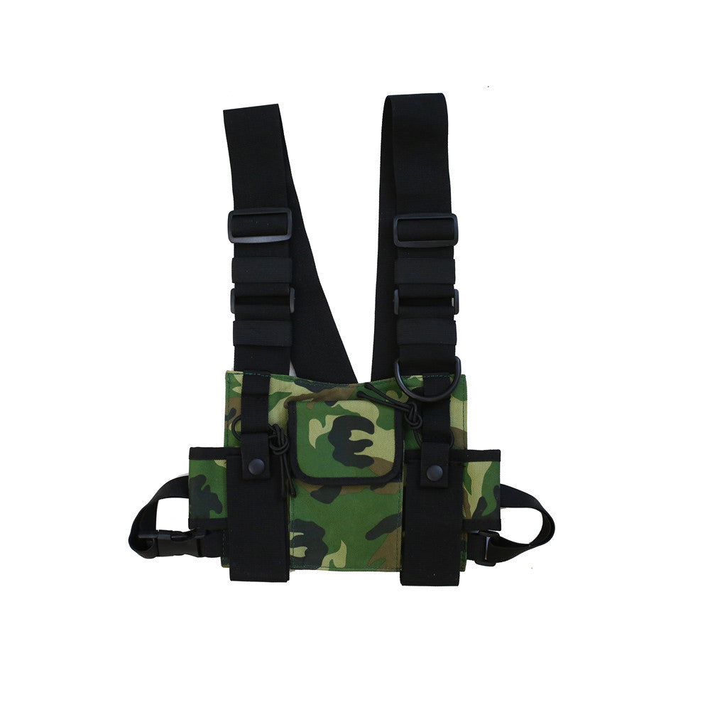 Concentrate Collective -Multifunctional Hip Hop Tactical Tooling Vest Style Chest Bag