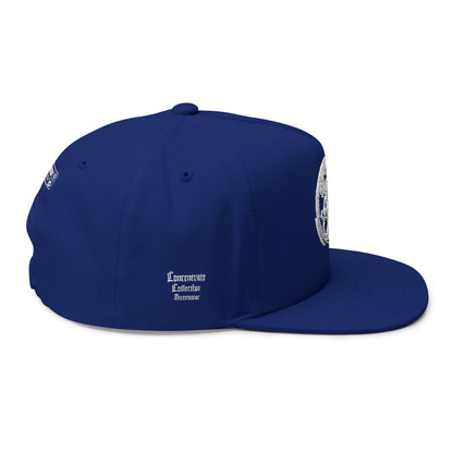 Concentrate Collective Streetwear - CCS - Flat Bill Snap Back Cap Embroidered White Logo
