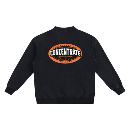 Concentrate Streetwear - The Real - 360gsm Snow Washed Sweat Cardigan