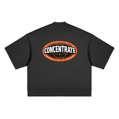 Concentrate Streetwear - The Real - 305gsm Massive Heavyweight Oversized Mock Neck T-shirt