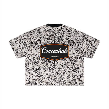 Concentrate Streetwear - 	Pure Emblem - 240gsm Unisex Leopard Print Boxy T-Shirt