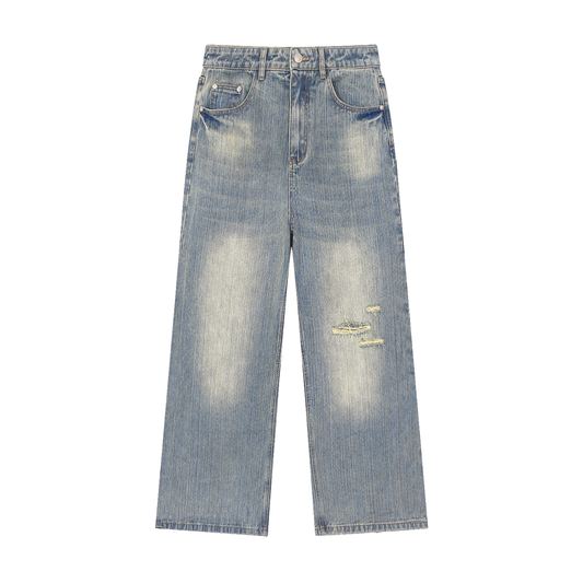 Concentrate Streetwear - Vintage Wash Distressed Denim Jeans