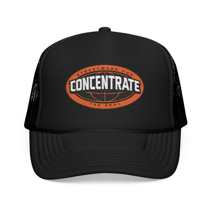 Concentrate Collective Streetwear - The Real - Foam Trucker Hat Embroidered logo