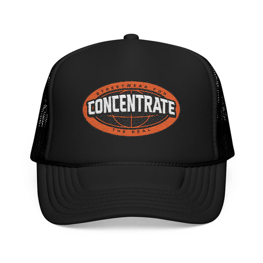Concentrate Collective Streetwear - The Real - Foam Trucker Hat Embroidered logo