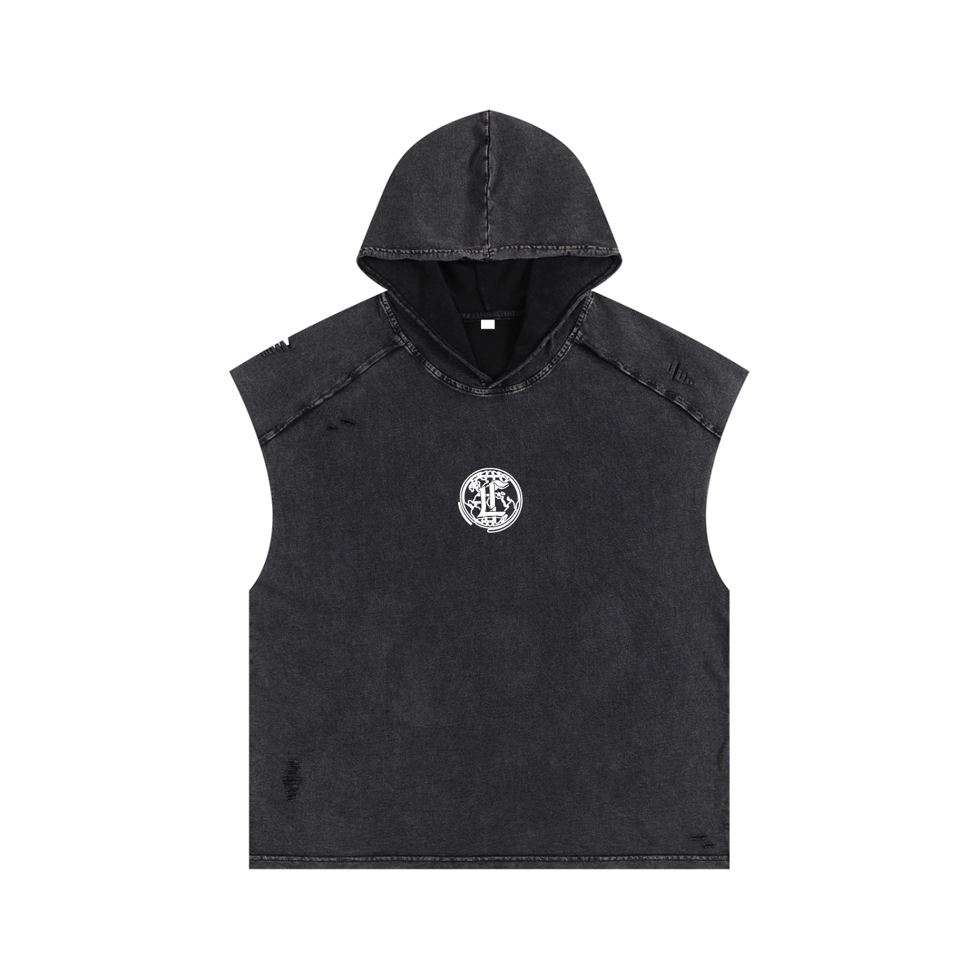 Concentrate Streetwear - CCS - 240gsm Snow Washed Warn Boxy Hooded Tank Top