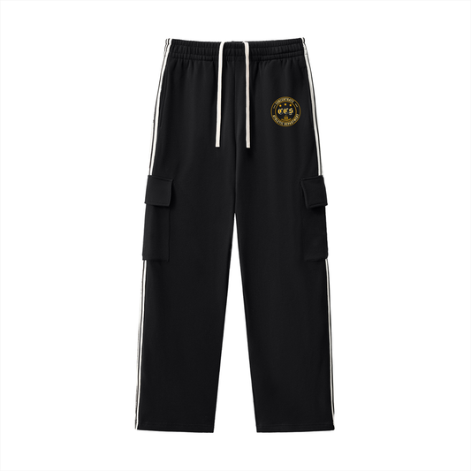 Concentarte Streetwear - CCS Athletics - 350gsm Side Stripe Straight-Leg Pants