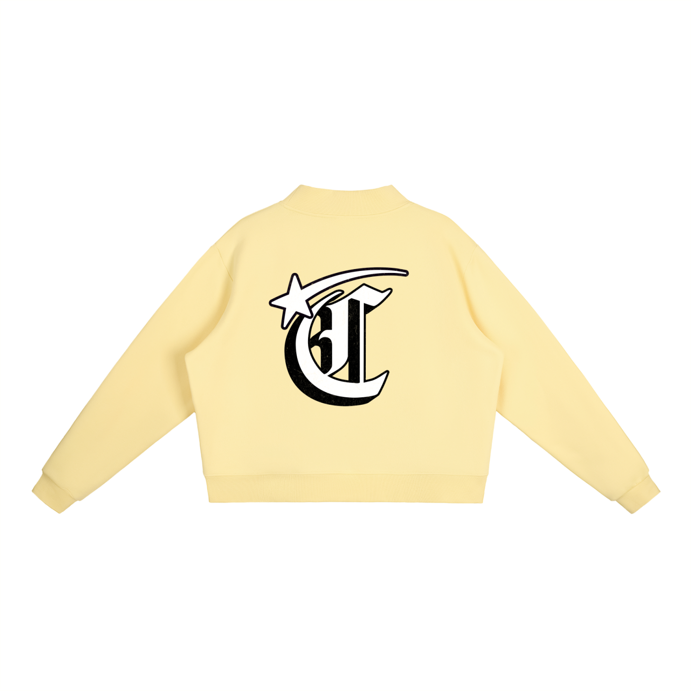 Concentrate Streetwear - Starry Sea - 350gsm Essential Fleece Mock-Neck Crew Sweatshirt