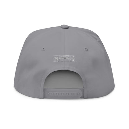 Concentrate Collective Streetwear - CCS - Flat Bill Snap Back Cap Embroidered White Logo