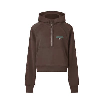 Concentrate Streetwear - Drop Out - 320gsm Cropped Half-Zip Hoodie