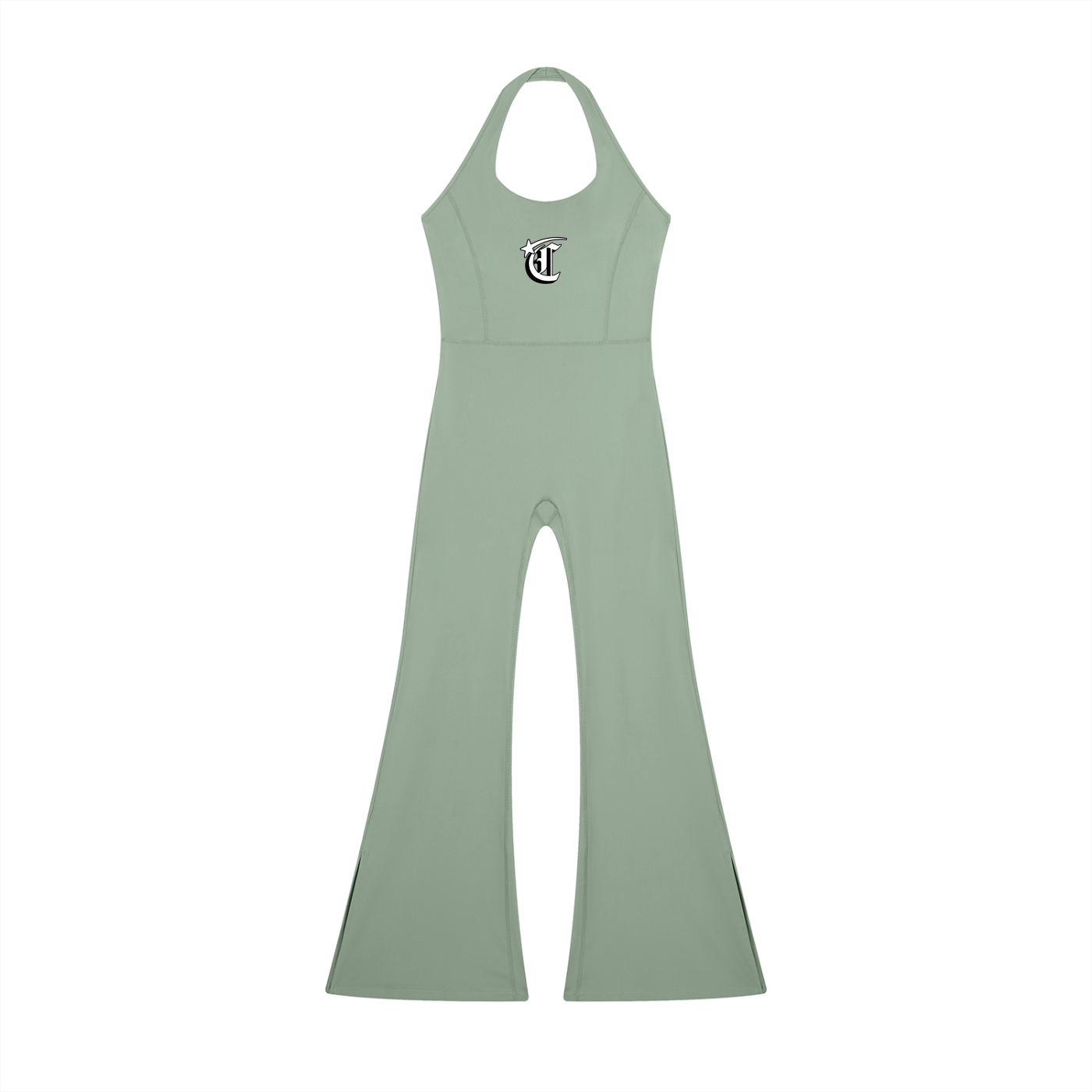 Concentrate Streetwear - Starry Sea -  Women’s Halter Flared Jumpsuit