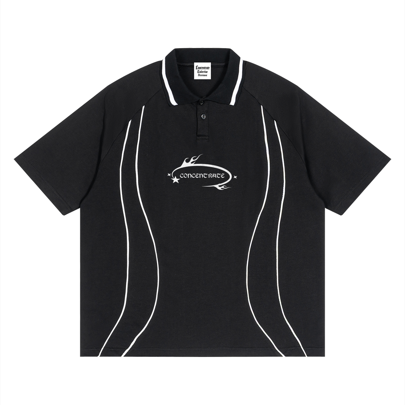 Concentrate Streetwear - WL - 210gsm Unisex Raglan Piping Polo Shirt