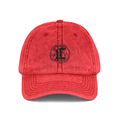 Concentrate Collective Streetwear- Vintage Cap Embroidered Black Logo