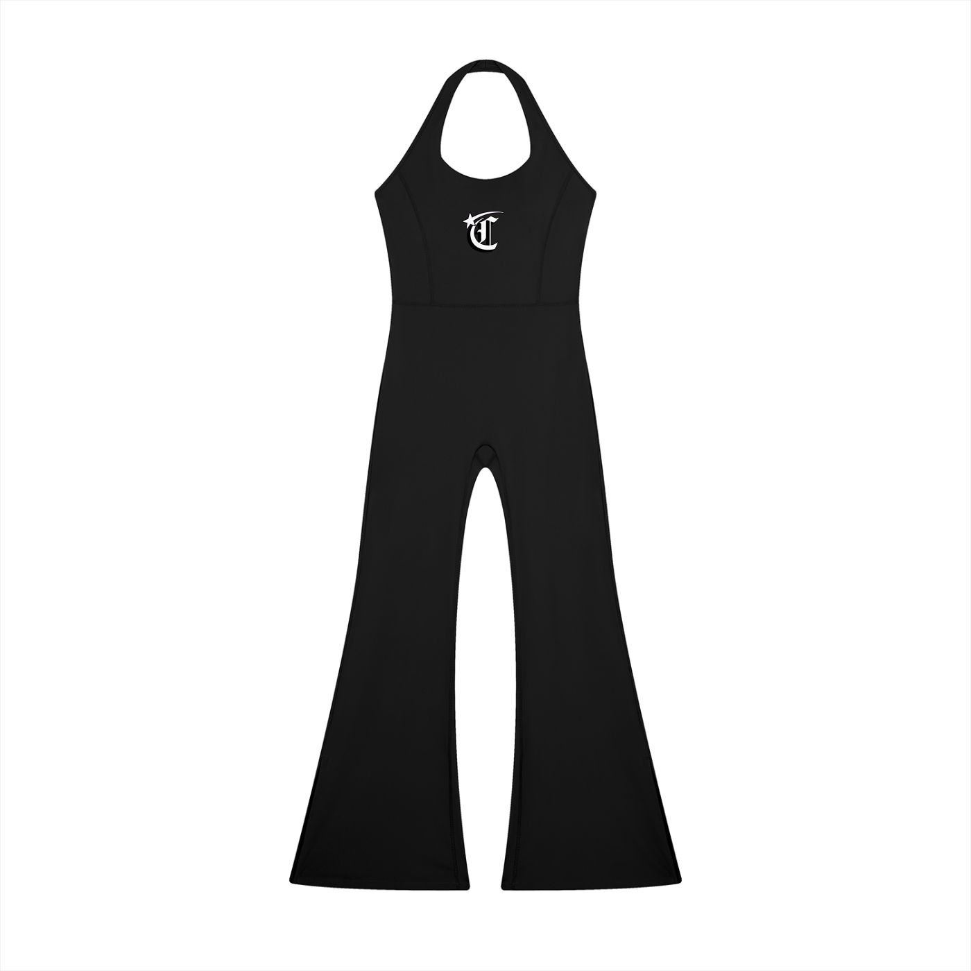 Concentrate Streetwear - Starry Sea -  Women’s Halter Flared Jumpsuit