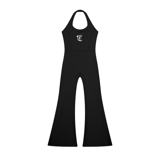 Concentrate Streetwear - Starry Sea -  Women’s Halter Flared Jumpsuit