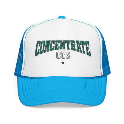 Concentrate Collective Streetwear - Drop Out - Foam Trucker Cap Embroidered Logo