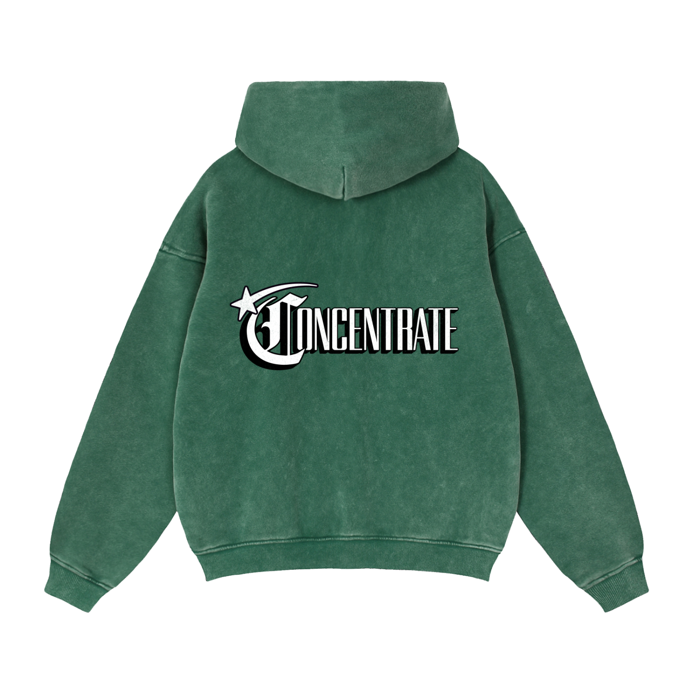 Concentrate Streetwear - Starry Sea - 355gm Zip-Through Boxy Fleece Hoodie