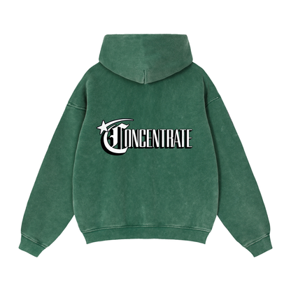 Concentrate Streetwear - Starry Sea - 355gm Zip-Through Boxy Fleece Hoodie