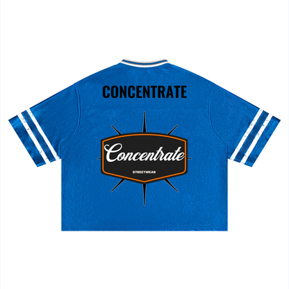 Concentrate Streetwear - 	Pure Emblem - 175gsm Unisex Boxy Striped Soccer Jersey