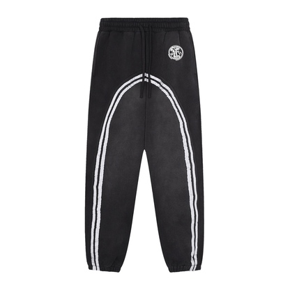 Concentrate Streetwear - CCS - 332gsm Sun Fade Contrast Tape Fleece Jogged Sweatpants