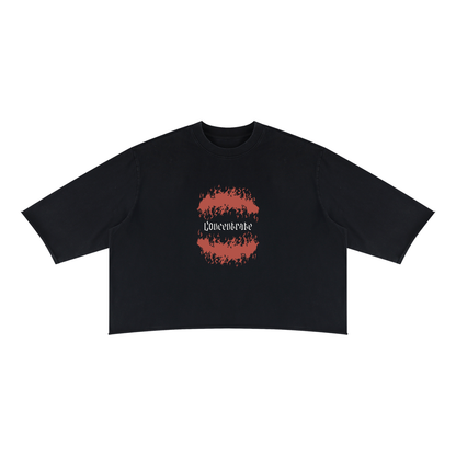 Concentrate Streetwear - Flamed - 330 gsm Unisex Mineral Wash Raw Hem Boxy T-Shirt