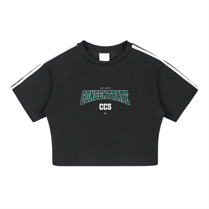 Concentrate Streetwear - Drop Out - 230gsm Taped Crop Top