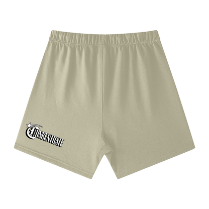 Concentrate Streetwear - Starry Sea - 425gsm Unisex Earth Tone Loose Fit Cotton Shorts