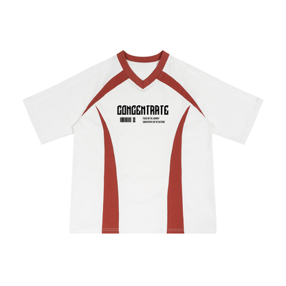 Concentrate Streetwear - Glory - 230gsm Unisex Color Block V-Neck T-Shirt