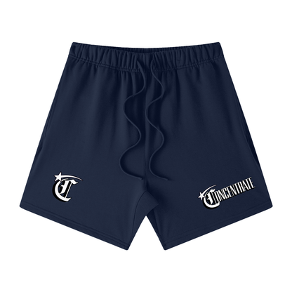 Concentrate Streetwear - Starry Sea - 425gsm Unisex Earth Tone Loose Fit Cotton Shorts