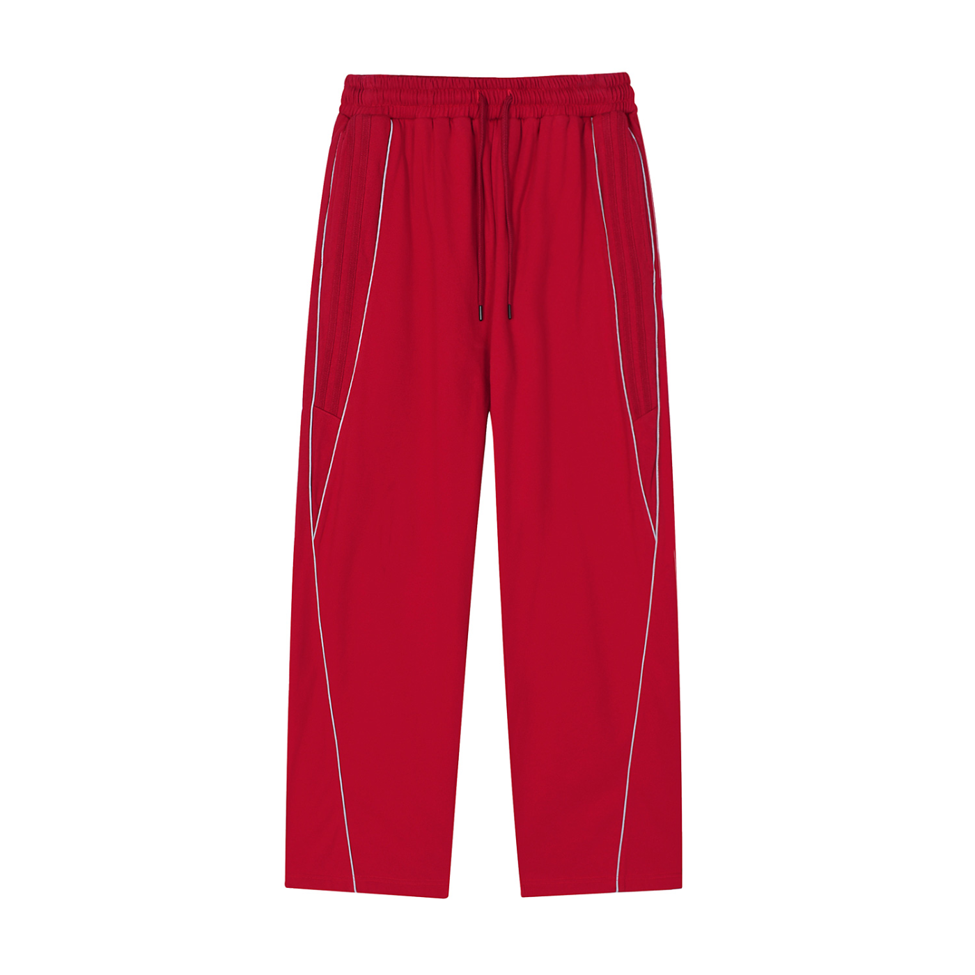 Concentrate Streetwear - Starry Sea - 365gsm Reflection Striped Straight-Leg Sweatpants